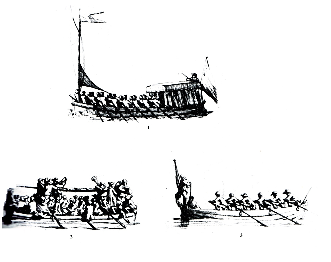 Расположение шлюпок на шкафуте 74-пушечника Расположение шлюпок на шкафуте 74-пушечника